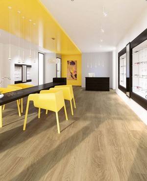 Linoleum in Holzoptik: Forbo Impressa "ti9011 classic natural oak" (Foto: Bricoflor)