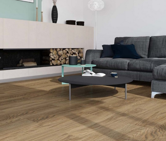 Linoleum in Holzoptik: Forbo Impressa "ti9012 pure natural oak" (Foto: Bricoflor)