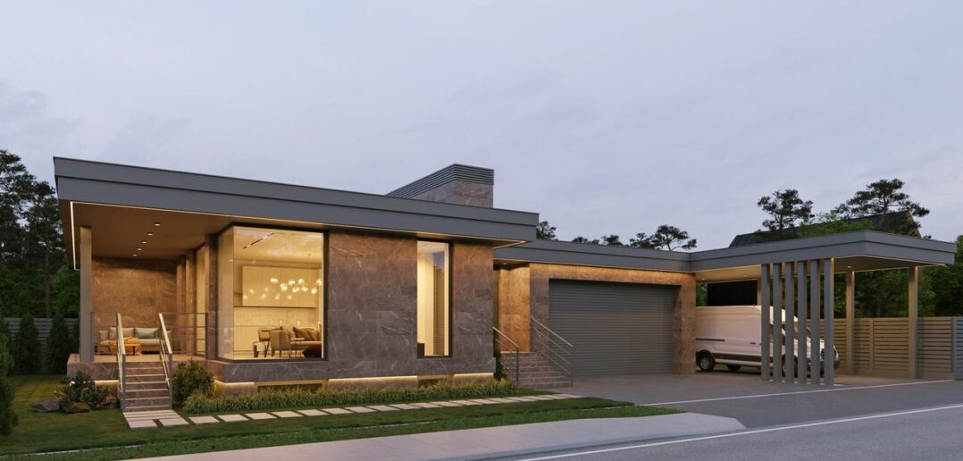 Carport oder Garage? Ein Vergleich (Foto: AdobeStock - 687015021 House)