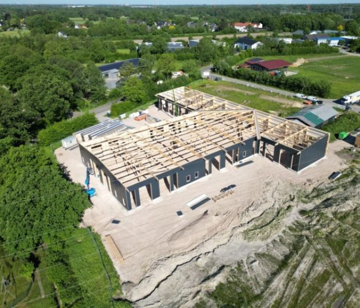 Die Holzrahmenbauweise (Foto: KORODUR Westphal Hartbeton GmbH & Co. KG)