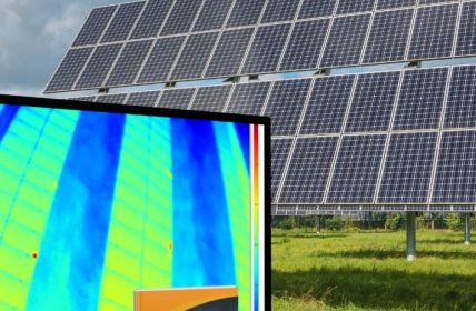 Automatisierte Wärmebildinspektion deckt PV-Defekte präzise berührungslos in Echtzeit (Foto: EVT Eye Vision Technology GmbH)