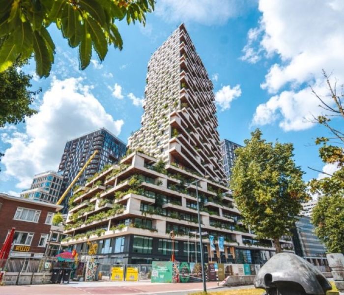 Optigrün lässt Utrecht mit dem Wonderwoods erblühen (Foto: Optigrün international AG)