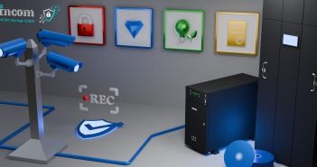 Energieeffiziente Langzeitarchivierung von Security-Videos mit Blu-ray-Bibliotheken bis zu Petabyte Optische Blu-ray-Archive senken Kosten und sichern Petabyte Videodaten (Foto: INCOM Storage GmbH)