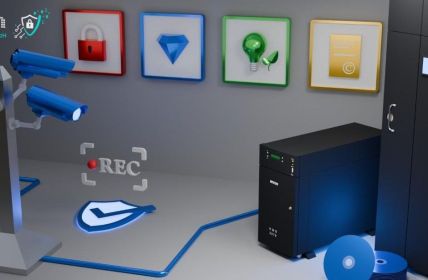 Energieeffiziente Langzeitarchivierung von Security-Videos mit Blu-ray-Bibliotheken bis zu Petabyte Optische Blu-ray-Archive senken Kosten und sichern Petabyte Videodaten (Foto: INCOM Storage GmbH)