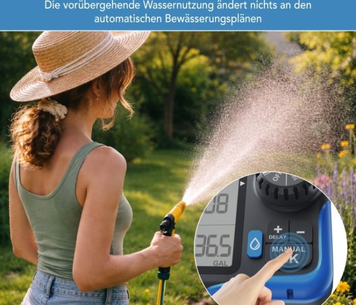 Royal Gardineer Digitaler 2in1-Bewässerungscomputer (Foto: PEARL GmbH)